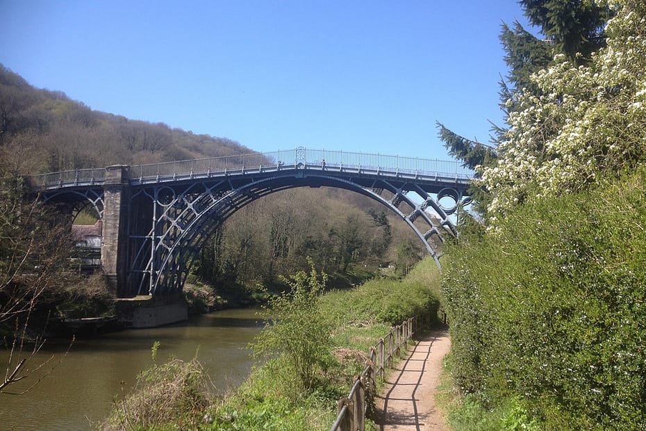 Ironbridge bridge on the River Severn